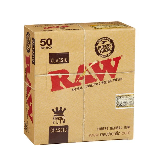 RAW KINGSIZE SLIM 50CT – CLASSIC