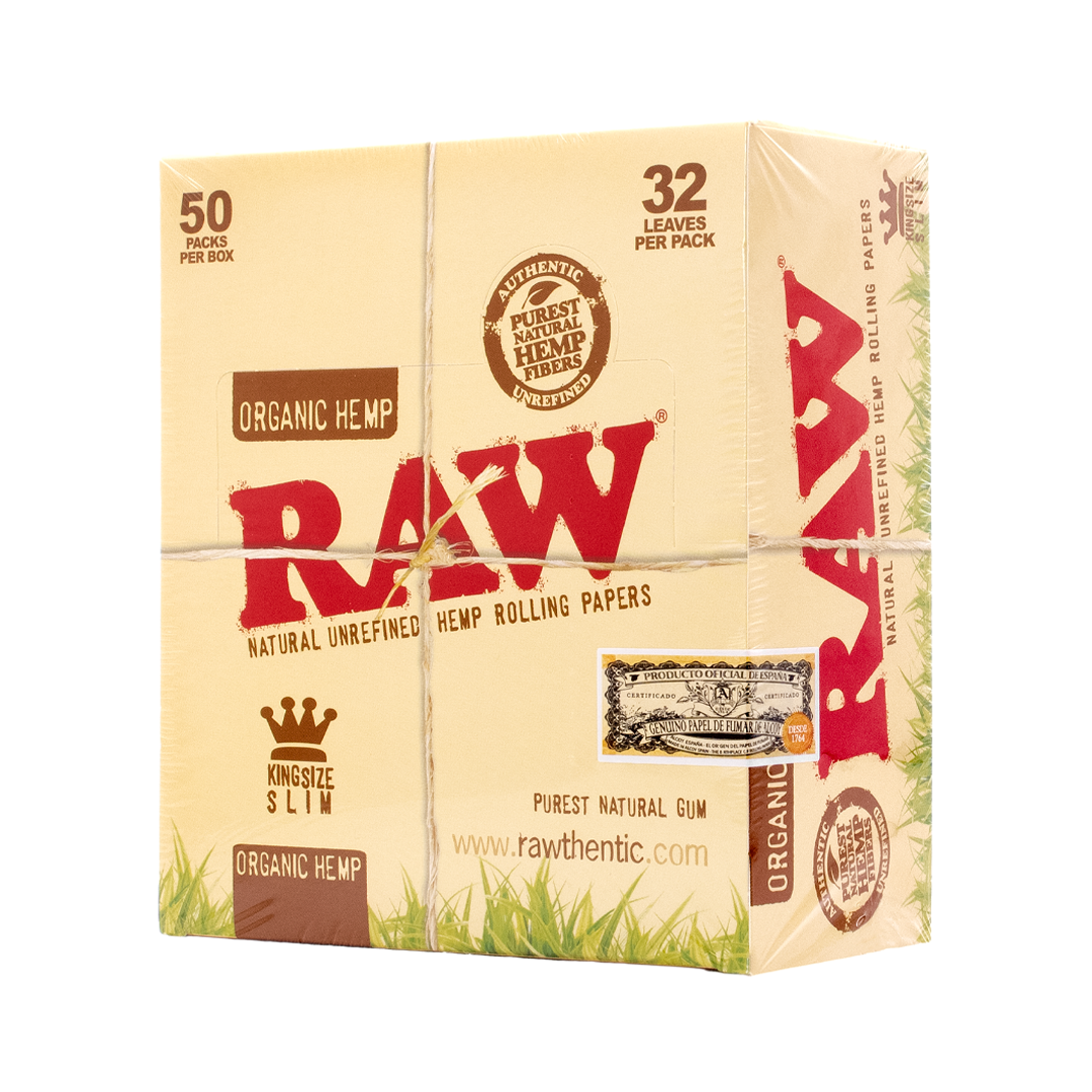 RAW KINGSIZE SLIM 50 PACKS – ORGANIC