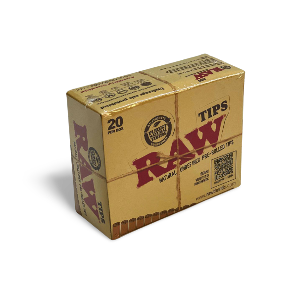 RAW TIPS PRE-ROLLED 20CT